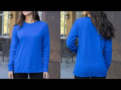 G&L Original Essentials Long Sleeve Tee in Cobalt